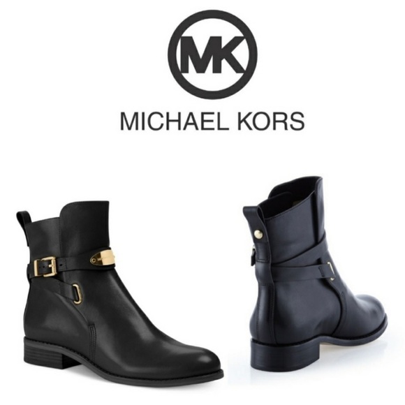 Michael Kors Leather Arley Ankle Boot in Black - Picture 3 of 8